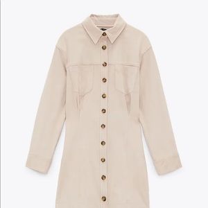 ZARA Faux Suede Dress